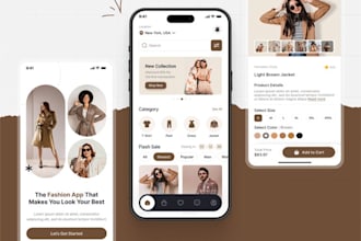 develop fashion store app, luxury goods marketplace app, fashion app
