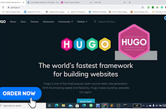 build or revamp a blazing fast, SEO friendly, responsive hugo static site