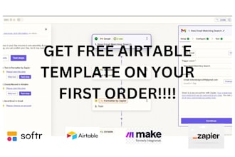 setup airtable custom airtable database automation zapier expert