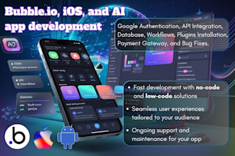 do bubble mvp development ios development web application bubble saas website