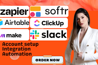 setup zapier airtable make com softr clickup slack automation integration