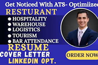 write restaurant, warehouse, accounting, logistics, oil and gas, tech resume