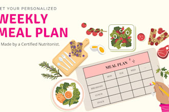 create your personalized weekly meal plan