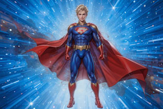 create concept art superhero character design for comics