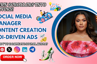 social media marketing manager content creator instagram facebook ads linkedin