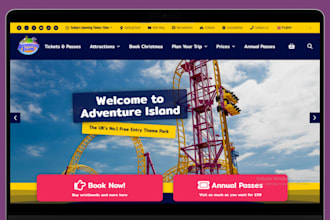 build amusement park website 3d amusement park 3d water park park design website