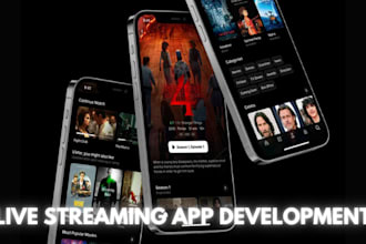 develop live streaming app video streaming app streaming website streaming app