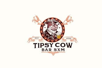 design high quality attractive bar beer logo