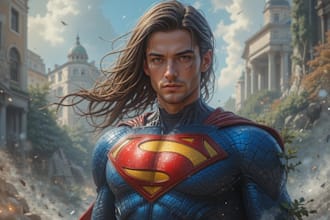 draw superhero portrait or fantasy character for couple