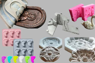 make 3d custom silicone mold design plastic injection mold in solidworks 3dprint
