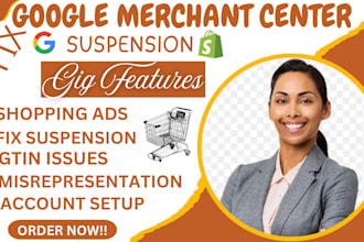 fix google merchant center suspension misrepresentation shopping ads campaign