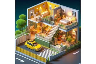 3d isometric illustration flat design event map 3d vector festival website apps
