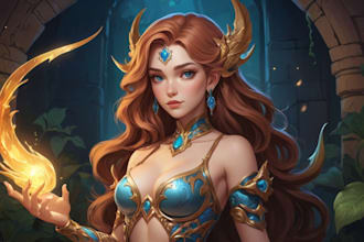 draw you a fantasy character, portrait, cartoon