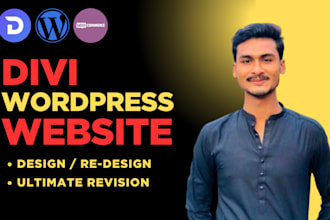 be a divi expert for custom wordpress websites divi theme and divi builder edits