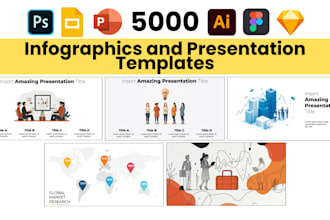 provide 5000 infographics presentation templates PPT, figma, sketch, PSD, ai