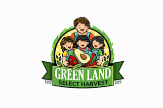 design eye catching family run fresh farm produce logo