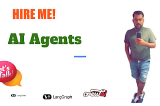 complete ai agents with langchain, langraph, crewal techs
