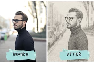 transform your photo into a stunning pencil sketch