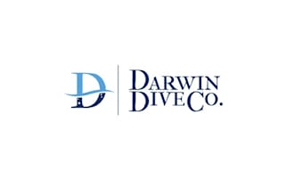 create dynamic diving company logo