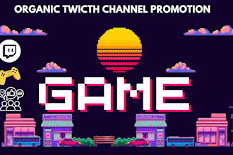 organic twitch channel promotion to get live viewers, followers