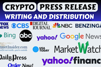 write and distribute crypto press release blockchain PR