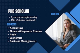 be your business management, economics, accounting and finance tutor