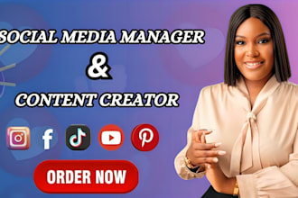 be your social media marketing manager and content creator instagram marketing