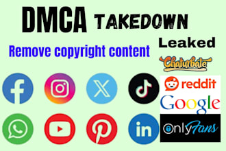 takedown content from x,reddit,insta,onlyfans,google,fb,yt under dmca