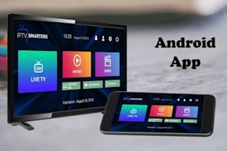 build iptv app, vod app and live streaming apps for android, ios and smart tvs