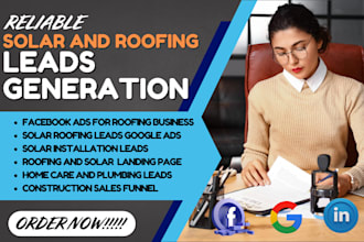 generate solar panel roofing plumber construction homecare house repair leads