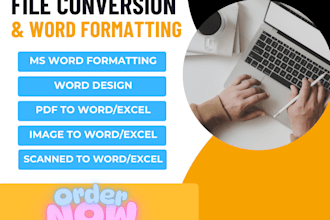 convert PDF,image,scanned files to editable word,excel,powerpoint and formatting