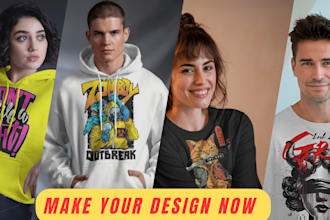 design realistic clothing and apparel mockup
