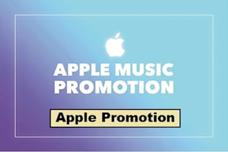create ads for organic apple music promotion