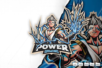 create esport mascot powerful leviathan logo