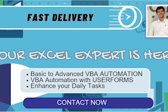do all automations you need with excel vba and userforms