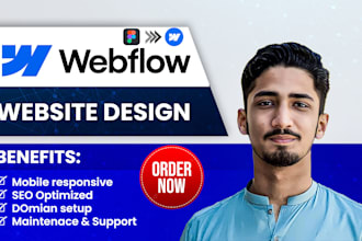 create a professional and responsive webflow website