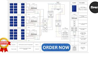 structural solar design electrical plan pv system engineering drawing for permit