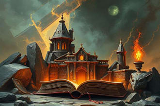 create professional fantasy book cover and sci fi book cover