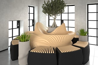 create architecture 3d model parametric design  in rhino and grasshopper
