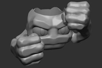 sculpt 3d characters for 3d printing or assets for games