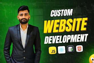 do website development or custom website development as full stack web developer