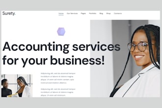 build accounting website finance bookkeeping website credit repair website tax