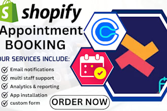 setup shopify appointment apps booking calendly sqquare vagaro bta propel tipo