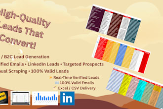 find email address, b2b lead generation and data entry for you