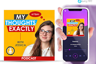 design podcast cover art and itunes podcast logo professionally