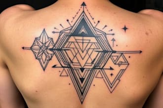 create unique custom geometric tattoo design
