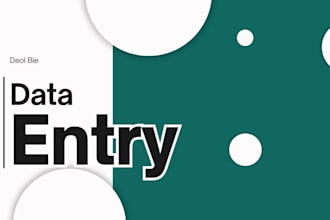 professional data entry web scraping excel, word, adobe and spreadsheet