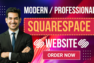 develop squarespace website, design clone redesign squarespace business website