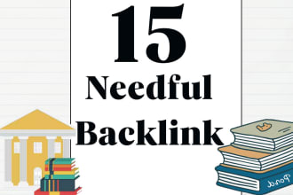manually create 15 needful backlinks with ping