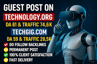 write and publish guest post on technology high da premium guest post service